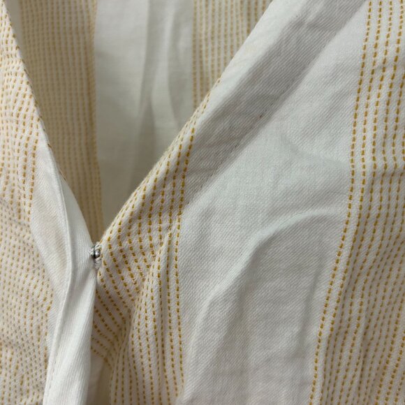 Loft Striped Flutter Sleeve True Wrap Blouse Side Tie - Picture 6 of 11